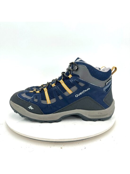 Quechua Other - Quechua Arpenaz 100 MID WP Men Size 10 Dark Blue Waterproof Hiking Shoes